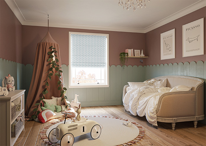 Whaling Around, Mist - Roman Blind - Image 6